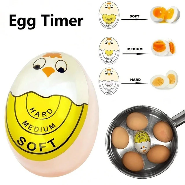 Alt view image 2 of 6 - Color Changing Egg Timer Heat-Sensitive Egg Doneness Indicator Soft Medium Hard-Boiled Egg Cooker Monitor Reusable Heat-Resistant Resin Kitchen Cooking Tool for Boiling Eggs in Home Kitchens
