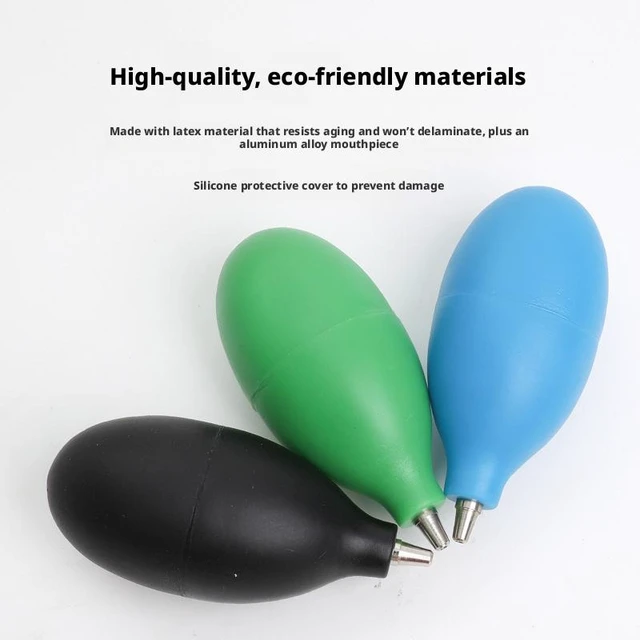Alt view image 3 of 5 - Rubber Air Blower Dust Remover Lens Cleaning Air Pump Dust Blaster Bulb Bellows with Precision Narrow Nozzle Elastic Non-Scratch Cleaning Tool for Camera Phone Keyboard and Electronics Black