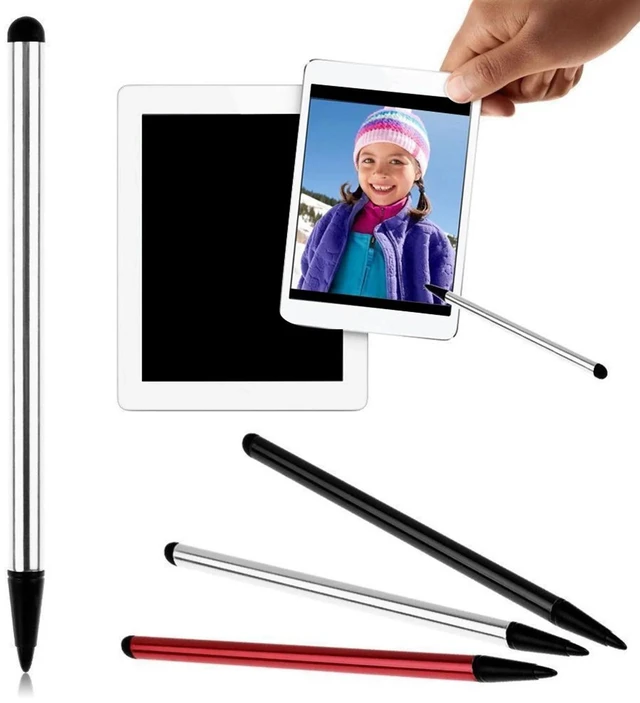 Main image of 2-in-1 Disc Tip Stylus Pen and Ballpoint Pen Capacitive Touch Screen Writing Tool Smooth Writing Touchscreen Stylus for Note Taking and Drawing Compatible with iPad