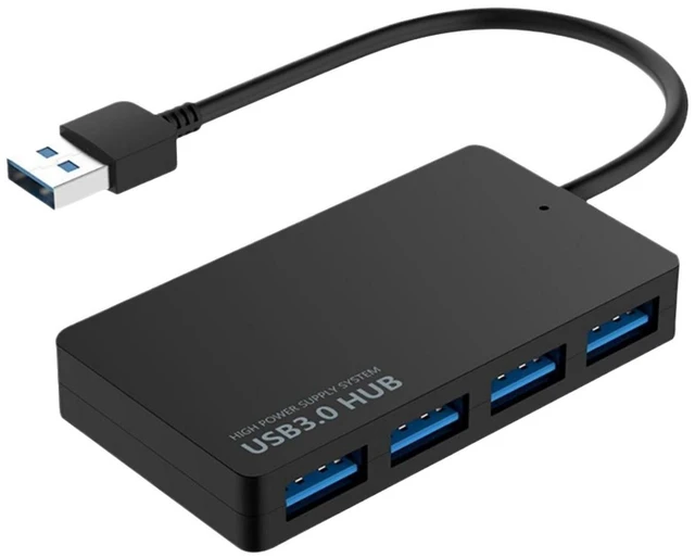 Main image of Type-C 3.0 4-Port USB Hub USB 3.0 Multiport Adapter 5Gbps High-Speed Data Transfer One-to-Four Expansion Ultra-Thin Plug & Play Design For MacBook/Dell/Samsung Type-C Devices