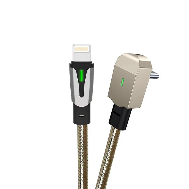Alt view image 5 of 6 - 27W USB-C Right Angle Charging Cable 90 Degree L-Shaped PD Fast Charger Cord Slim Low-Profile Plug with Reinforced Strain Relief For Tesla Model 3/Model Y Dashboard Port and iPhone 15/16