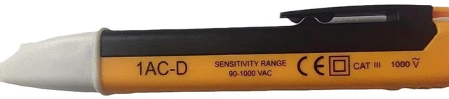 Main image of 1AC-D Non-Contact Voltage Tester Pen AC Voltage Detector Live Wire Circuit Tester with Sound and Flashing Light Dual Alarm Hidden Cable Breakpoint Finder for Home Electrical Safety