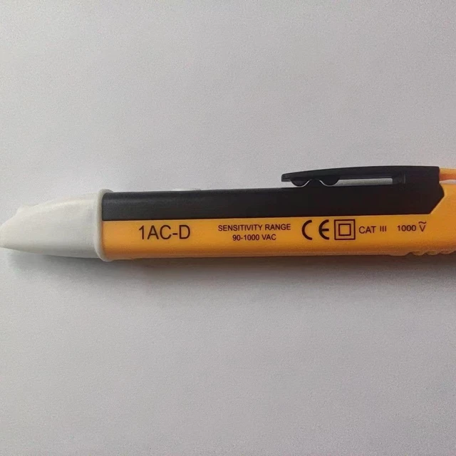 Alt view image 2 of 5 - 1AC-D Non-Contact Voltage Tester Pen AC Voltage Detector Live Wire Circuit Tester with Sound and Flashing Light Dual Alarm Hidden Cable Breakpoint Finder for Home Electrical Safety