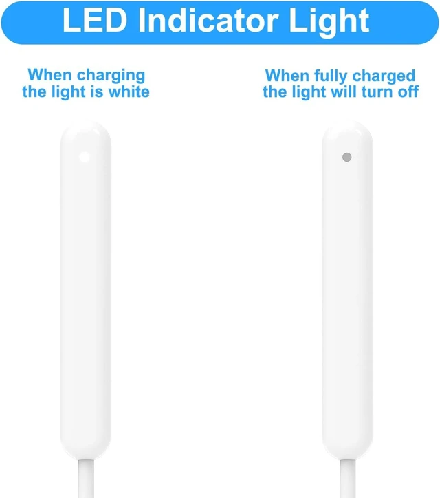 Alt view image 5 of 7 - Magnetic Pencil Charger Adapter Wireless Charging Cable with USB-C Jack Status Indicator Smart Chip Overvoltage and Overcurrent Protection Lightweight Design For Apple Pencil 2nd Generation