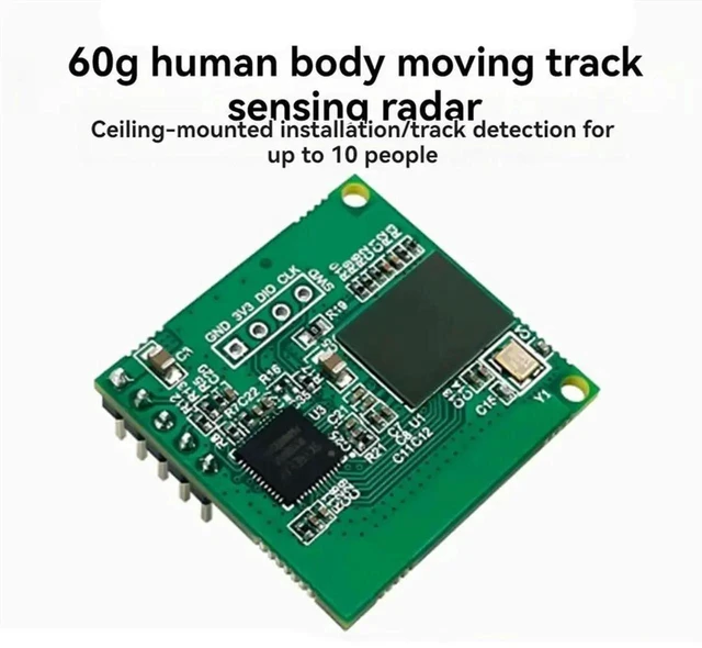 Alt view image 2 of 7 - LD6001A 60GHz mmWave Radar Sensor Module 4T 4R Low Power Consumption Human Presence Sensor Module Human Presence Detection Sensor 60GHz Radar Presence Sensing Module
