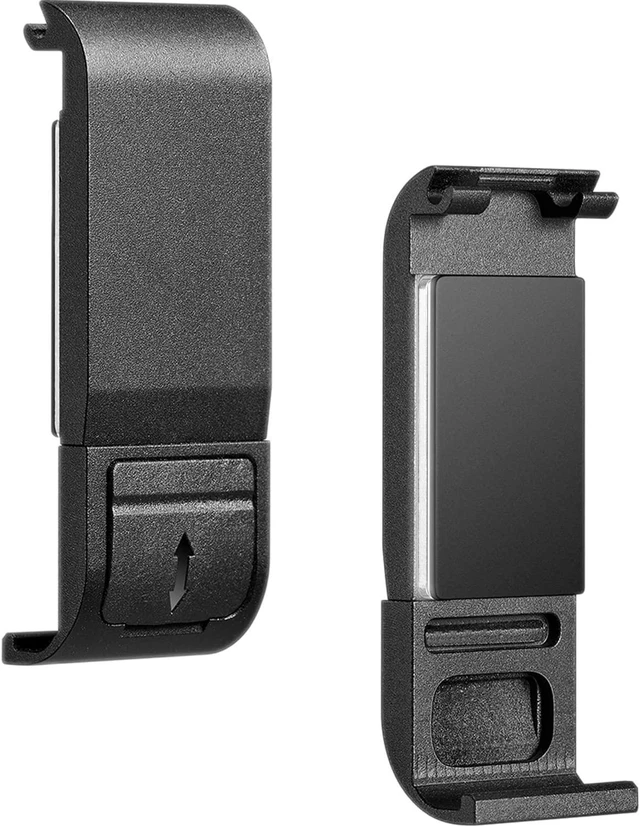 Main image of Aluminium Alloy Replacement Battery Door Removable Side Cover CNC Metal Camera Door with Built-In EVA Foam Shockproof Protection One-Press Installation One-Button Removal For Hero 12/11/10/9 Black