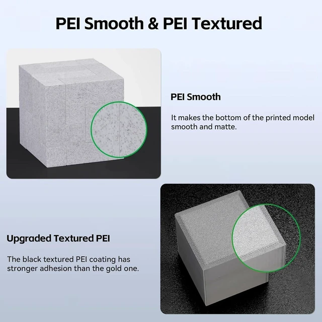 Alt view image 6 of 7 - PEI Build Plate 257x257mm Double-Sided Smooth & Textured Heated Bed Spring Steel Sheet Removable Flexible Printing Surface High-Adhesion 3D Printer Platform for 3D Printing High-Temperature 1PCS