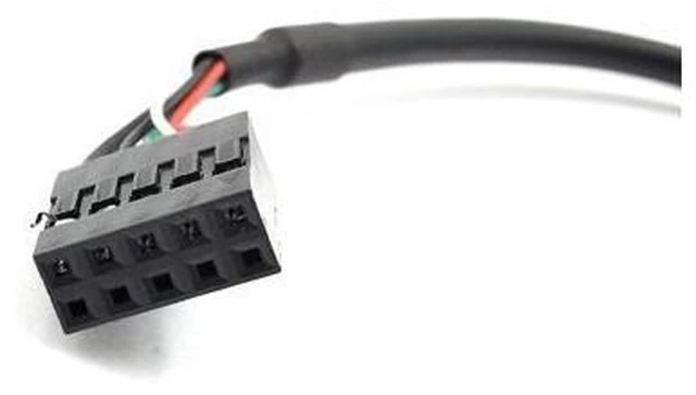 Alt view image 4 of 6 - USB 2.0 Type A Male to 9 Pin Female Dupont Cable 9 Pin USB Header Motherboard Adapter Cord 2.54mm Pitch Pure Copper USB Connector Cable for Standard USB 2.0 Connection 0.2M 2 Pack