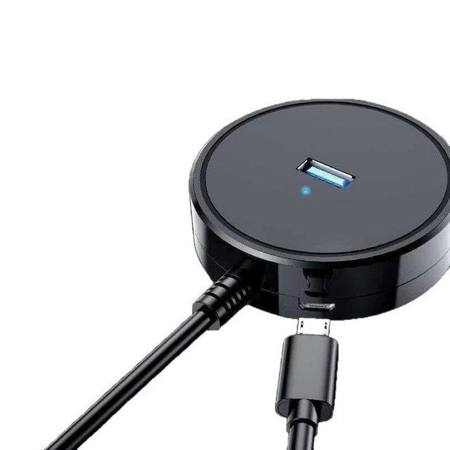 Alt view image 2 of 2 - Type-C 4-in-1 USB Hub Multi-Port Adapter and USB Connectivity Expander for Laptop Tablet Smartphone and Desktop PC Peripheral Connections 1.2m Long Cable