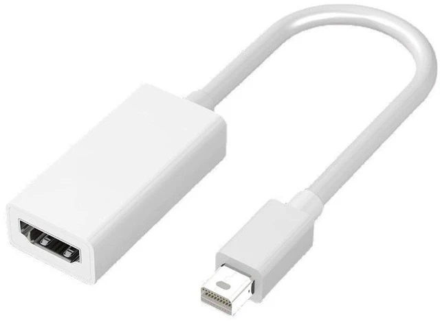 Main image of Mini DP to HDMI Cable 4K@30Hz Mini DisplayPort to HDMI Adapter with Gold-Plated Connector Supports 1080P Shielded Video Cable for Thunderbolt 1/2 Laptops TVs Monitors and Projectors