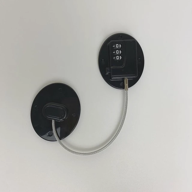Alt view image 4 of 6 - Child Safety Lock Strong Adhesive Cabinet Lock No-Drill Fridge & Freezer Lock Anti-Pinch Appliance Lock Drawer and Closet Safety Latch Tool-Free Babyproofing for Home Furniture and Appliances