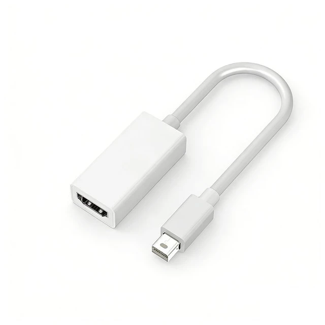 Alt view image 3 of 3 - Mini DP to HDMI Cable 4K@30Hz Mini DisplayPort to HDMI Adapter with Gold-Plated Connector Supports 1080P Shielded Video Cable for Thunderbolt 1/2 Laptops TVs Monitors and Projectors
