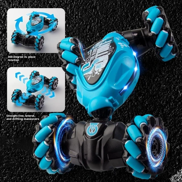Alt view image 6 of 6 - Gesture Sensing RC Stunt Car Rechargeable 2-Sided Twist and Deformation Off-Road Drift Vehicle Remote Control Toy Car with 360° Rotation Double-Sided Driving Lighting Effects for Kids