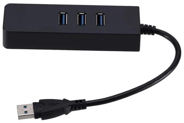 Alt view image 3 of 3 - Type-C to RJ45 Gigabit Ethernet Adapter USB 3.0 Hub Splitter 1000Mbps Wired Network Card 5Gbps Data Transfer Computer Hub Plug-and-Play Accessory for Laptop Desktop and Other Type-C Devices