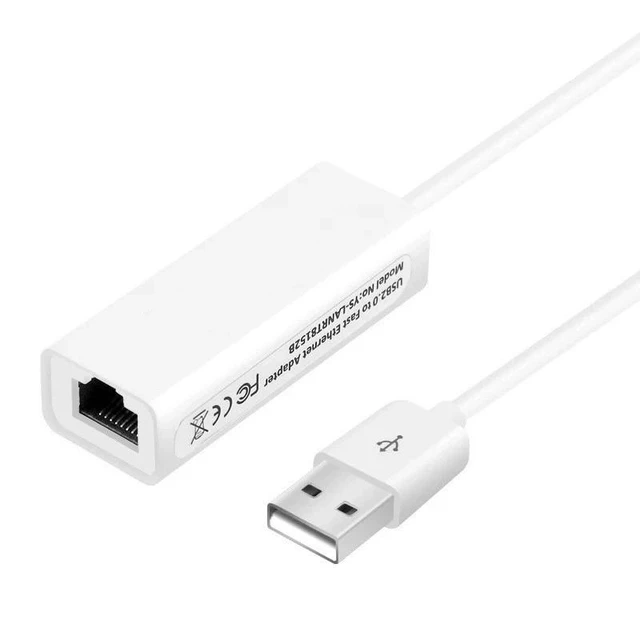 Alt view image 3 of 3 - USB to RJ45 Ethernet Adapter 100Mbps Fast Wired LAN Network Card Driver-Free Plug-and-Play USB Network Adapter Stable 10/100Mbps Wired Connection for Desktop PC & Laptop