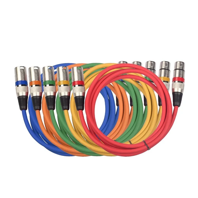 Alt view image 2 of 4 - XLR Male to Female Microphone Cable 1/4-inch TRS Balanced Audio Line OFC Core Anti-Interference Cable for Microphones Mixers Sound Cards and Audio Interfaces Green 70.86in