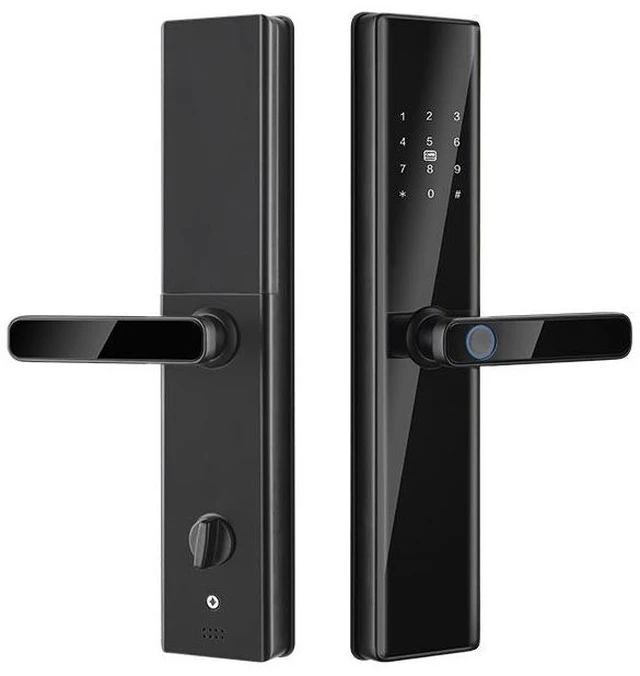 Main image of S819-2 Smart Door Lock WiFi Electronic Keyless Entry Door Lock with Fingerprint Password Keypad & RFID Card Access Tuya App Remote Locking and Status Monitoring for Home Security