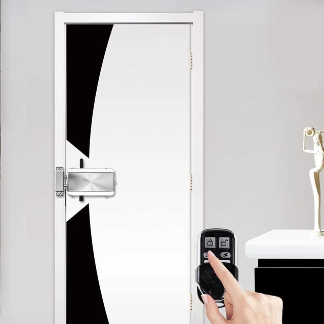 Alt view image 2 of 7 - Electronic Deadbolt Door Lock Kit Smart Wireless Keyless Entry Access Control System Remote Control Security Lock Dual Core Dual System Stainless Steel 0-20m Range Home Hotel Apartment Use