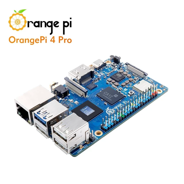 Alt view image 6 of 7 - Orange Pi 4 Pro 6GB LPDDR5 Single Board Computer 8-Core 64-Bit Allwinner A733 2.0GHz 3 TOPS NPU WiFi 6 & Bluetooth 5.4 4K HDMI 2.0 Gigabit Ethernet Android Linux Mini PC