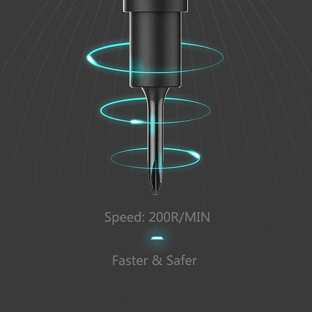 Alt view image 4 of 7 - Mini Electric Screwdriver Set Cordless Rechargeable Precision Screwdriver with 56 Screw Bits 3 LED Lights Automatic and Manual Operation USB Charging Cable Magnetizer S2 Aluminum Alloy Housing