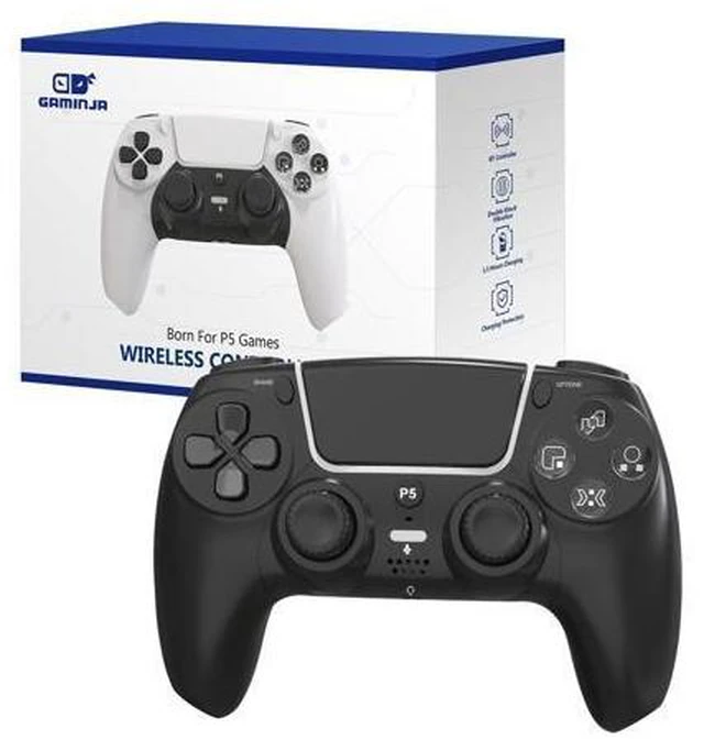 Main image of Wireless Bluetooth Game Controller with Hall Effect Technology Dual Vibration 4-Speed Adjustable Vibration 6-Axis Gyroscope Sensor Motion Control and Motion-Sensing Support for PS5 Games