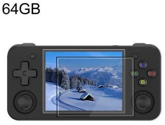 Main image of RG35XX H Handheld Game Console Linux System with 3.5 Inch IPS Screen H700 Quad-Core ARM Cortex-A53 5GHz Processor 64GB Dual Rocker Controls Supports 30+ Emulators Black