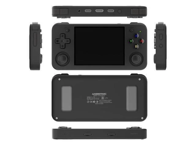 Alt view image 3 of 7 - RG35XX H Handheld Game Console 3.5 Inch IPS Display Linux Gaming System 64GB H700 Quad-Core ARM Cortex-A53 5GHz Dual Analog Stick Portable Video Game Player Transparent White