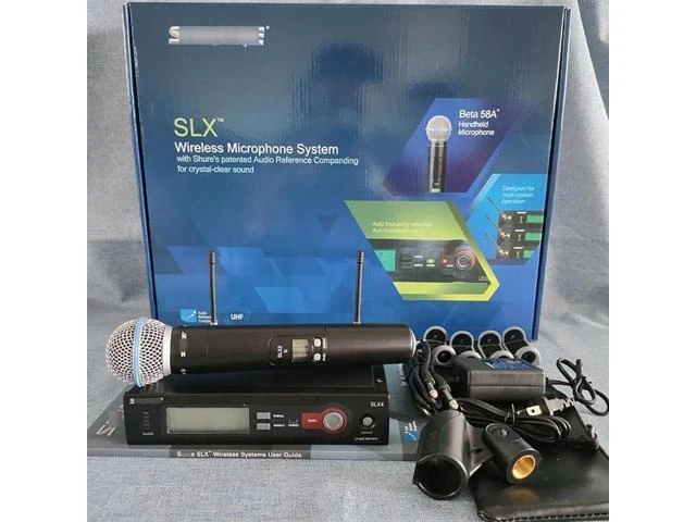 Alt view image 2 of 5 - SLX4 One-to-One Wireless Microphone AI Noise Reduction Low-Latency Stable Transmission Anti-Wind Vocal Mic for Singing Live Streaming and Recording British Standard or American Standard Plug