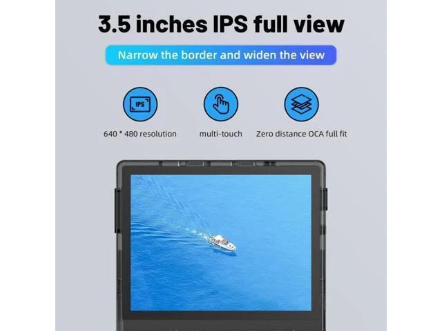 Alt view image 5 of 7 - RG353V 3.5 Inch Handheld Game Console Wireless Retro Gaming Device with 64G Storage and 15000 Games Android 11 & Linux Dual Operating System Moonlight PC Game Streaming Transparent Purple
