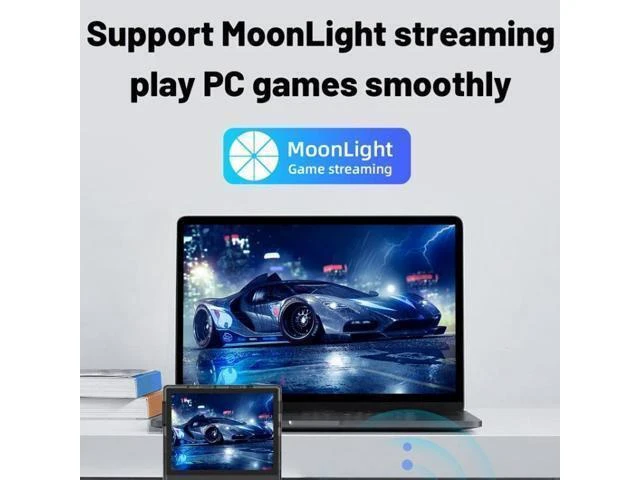 Alt view image 6 of 7 - RG353V 3.5 Inch Handheld Game Console Wireless Retro Gaming Device with 64G Storage and 15000 Games Android 11 & Linux Dual Operating System Moonlight PC Game Streaming Transparent Purple
