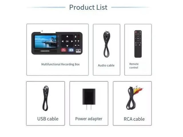 Alt view image 3 of 3 - UR230A Video Recording Box AV Signal Conversion Box for Video Tape to MP4 Conversion Video Tape Recording Converter for MP4 Video Recording and AV Signal Video Conversion