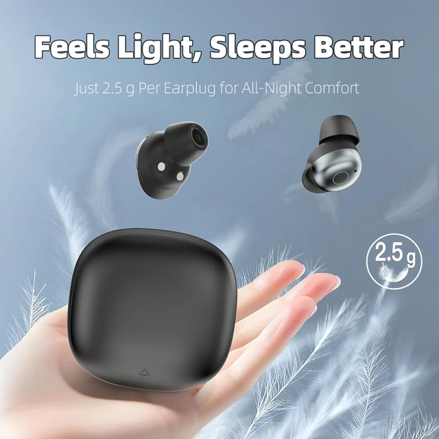 Alt view image 7 of 7 - Sleep Earbuds Bluetooth 5.4 in Ear Buds for Sleeping, Mini Sleep Headphones for Side Sleepers with Dual Sleep Modes, Sleep Timer, 48H Wireless Earbuds for Sleeping, Comfortable Fit, App Customization