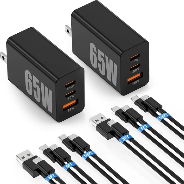 Main image of 65W Super Fast Charger PD3.0&6/10FT USBC Cable for Galaxy S26 Ultra