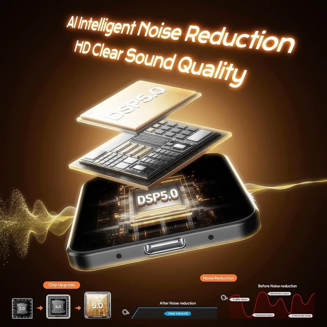 Alt view image 3 of 6 - 64GB(6000H) Magnetic Voice Activated Recorder with AI Noise Reduction