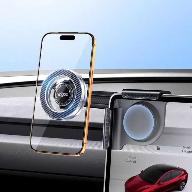 Main image of for Tesla Model 3/Y/YL Accessories Magnet Phone Mount, Clamp(No Glue)