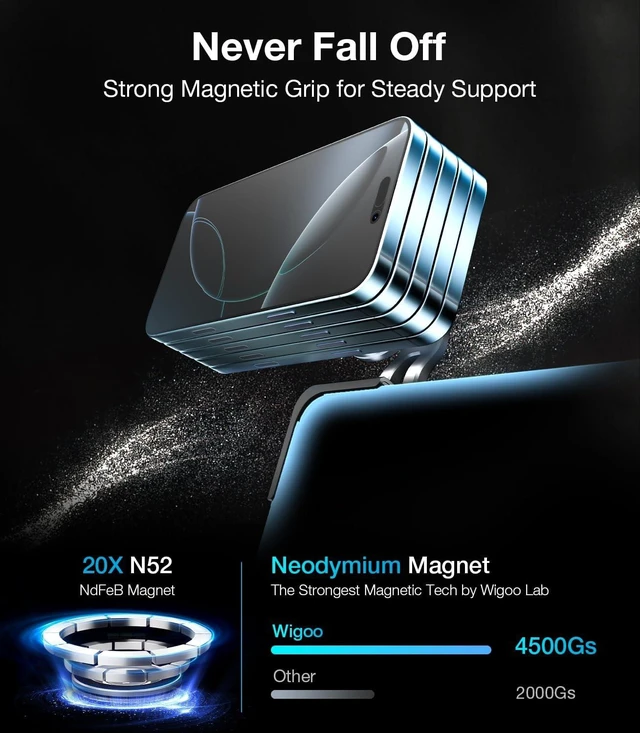 Alt view image 3 of 7 - for Tesla Model 3/Y/YL Accessories Magnet Phone Mount, Clamp(No Glue)