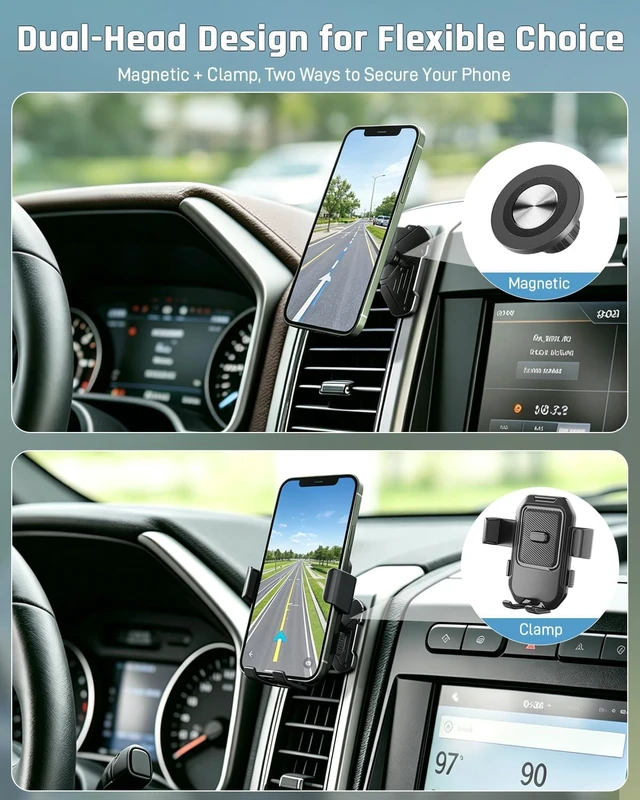 Alt view image 5 of 7 - Car Vent Phone Holder for Ford F150 2015-2020 & Super Duty 2017-2021