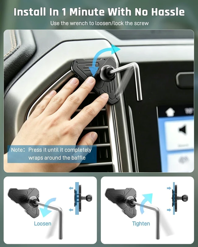 Alt view image 7 of 7 - Car Vent Phone Holder for Ford F150 2015-2020 & Super Duty 2017-2021