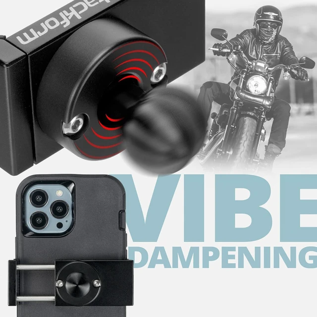 Alt view image 2 of 7 - Enduro 20MAXX Vibe Phone Holder - Vibration Dampening - Spring Tension Optimized for Motorcycle and SXS Harsh Off Road Terrain