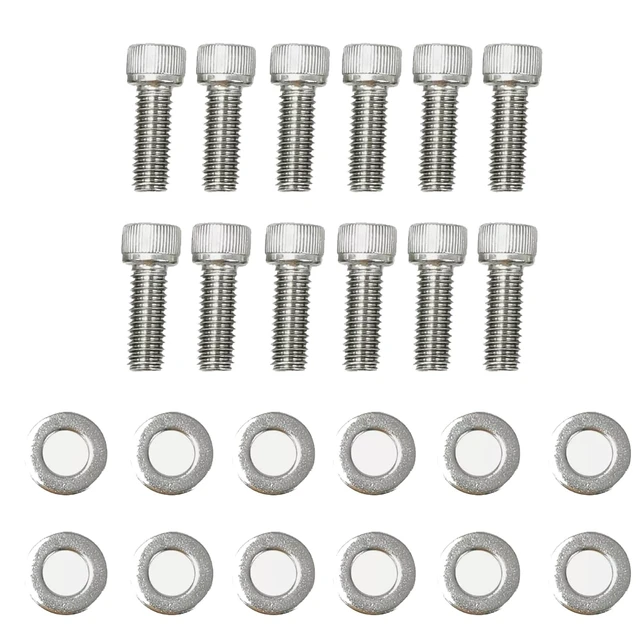 Alt view image 4 of 5 - Stainless Steel Small Block Engine Hex Bolt Kit for Chevy 265 283 302 305 307 327 350 400 SBC Engine (211 Pcs Nuts&Bolts)