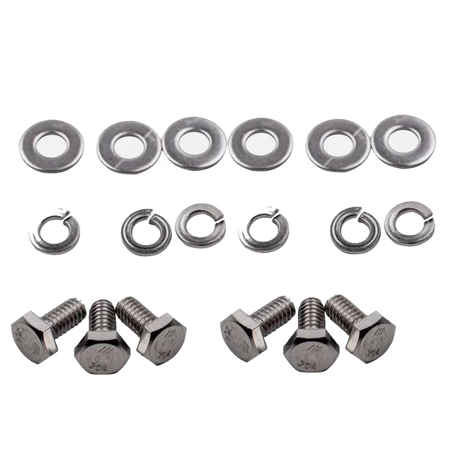 Alt view image 5 of 5 - Stainless Steel Small Block Engine Hex Bolt Kit for Chevy 265 283 302 305 307 327 350 400 SBC Engine (211 Pcs Nuts&Bolts)