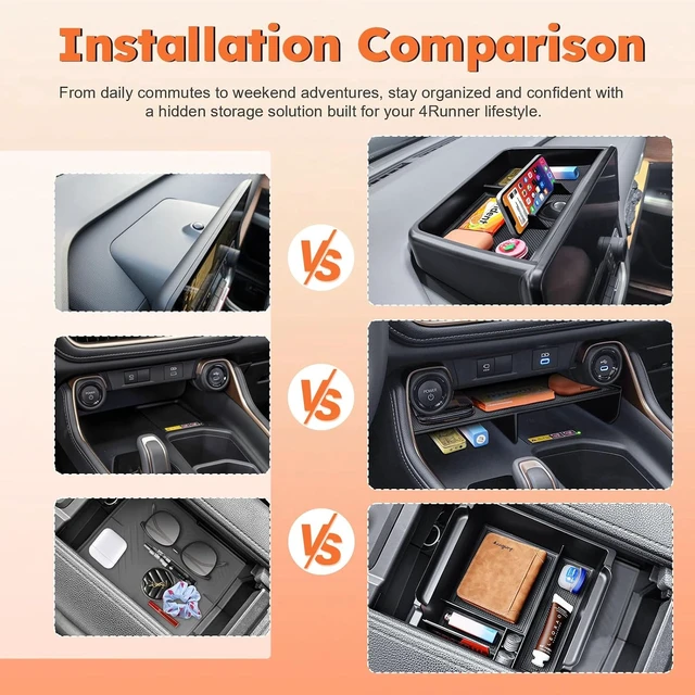Alt view image 3 of 7 - 3PCS Organizer for Toyota Grand Highlander 2024 2025 2026