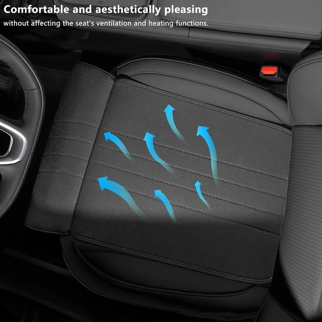 Alt view image 3 of 7 - Car Seat Extender Leg Support Cushion for Driver Seats, Black, 1P