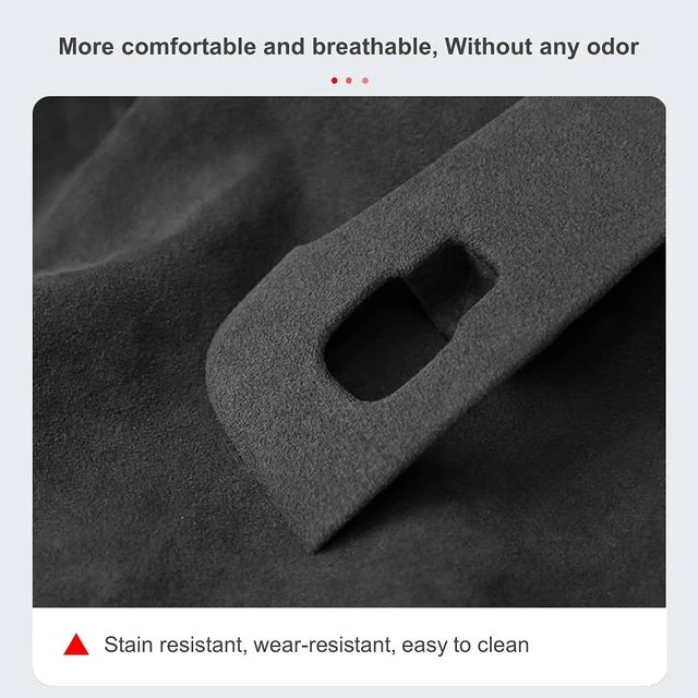 Alt view image 5 of 7 - Suede Window Switch Panel Cover Trim, Window Glass Lift Button Panel Trim Cover, Car Accessories Compatible with Tesla Model 3 2016-2023 Tesla Model Y 2016-2024,Interior Trim Cover