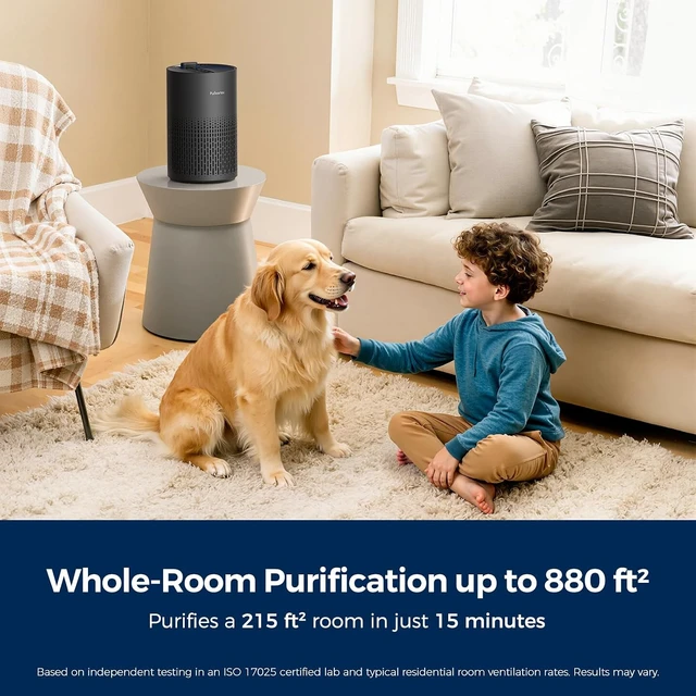 Alt view image 2 of 7 - Air Purifiers for Home, PX500 Black with Fragrance Sponge