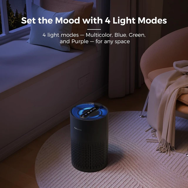 Alt view image 7 of 7 - Air Purifiers for Home, PX500 Black with Fragrance Sponge