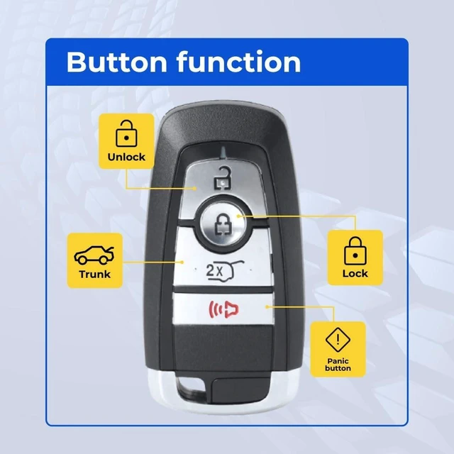 Main image of Replacement Key Fob Compatible with Escape 2022 FCC M3N-A2C93142300 M3NA2C93142300 Part Number 164-R8197 164R8197