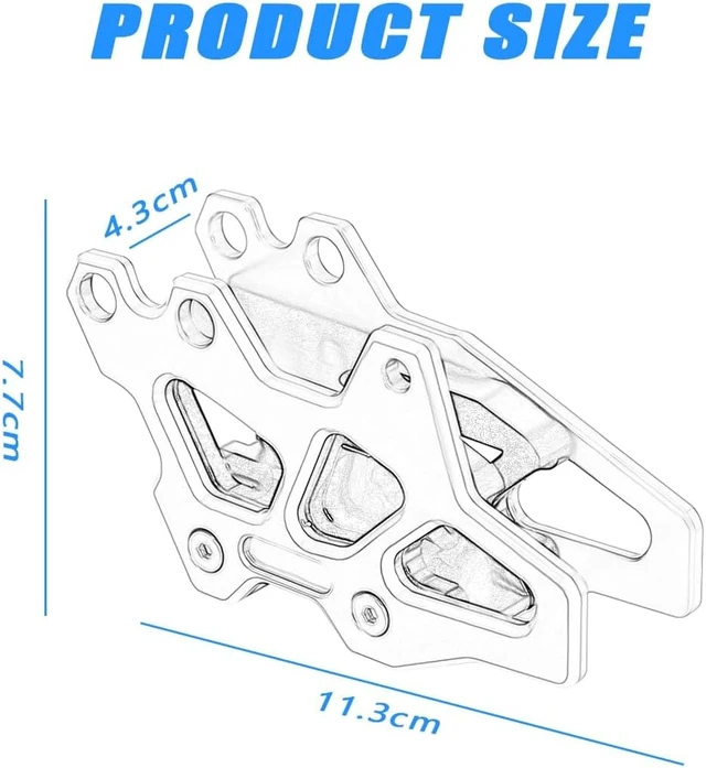 Alt view image 2 of 7 - YZ125 Rear Chain Guide Guard Compatible with YZ125 2008-2023 YZ125X 2017-2023 YZ250/F/X/FX YZ450F/FX WR450F WR250F Dirt Bike CNC Motorcycle Accessories Sprocket Guard Chain Protector (Blue)