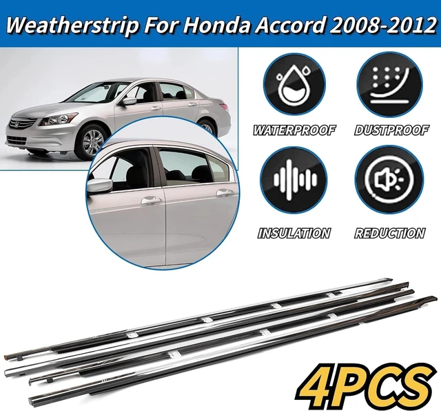 Alt view image 2 of 6 - Weatherstrip Window Moulding Trim Seal Belt for 2008-2012 Honda Accord
