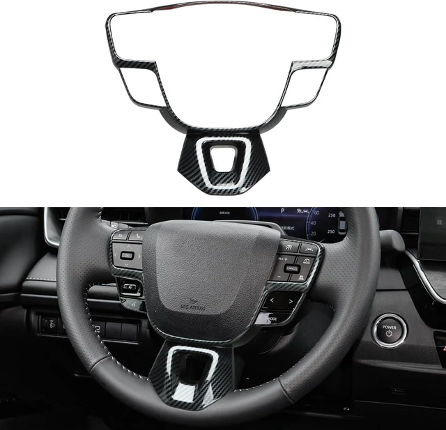 Main image of Gear Shift Panel Cover for 2025 2026 Toyota Camry Accessories Interior ABS Carbon Fiber Style Trim Center Console Sticker Frame Decoration (Carbon Fiber Style, Steering Wheel Panel Cover)